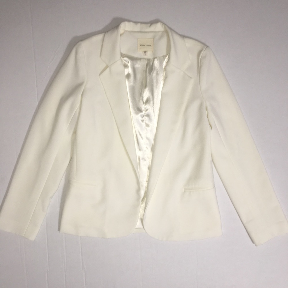 Urban Outfitters Silence + Noise Cream Open Boyfriend Blazer Small